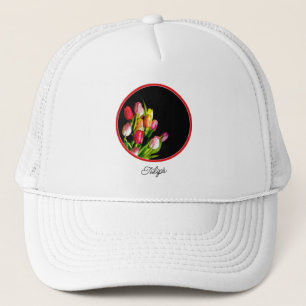 Casquette Peinture Tulip - Art Fleur original
