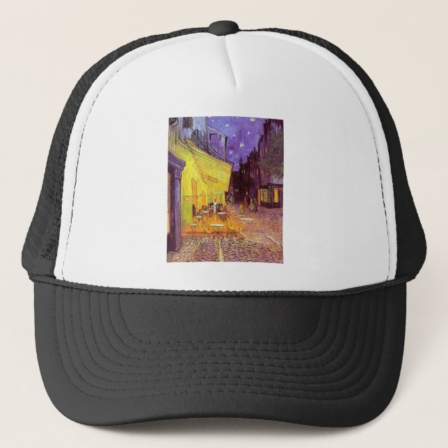 Casquette Peintures de Vincent van Gogh : Café de Van Gogh (Devant)