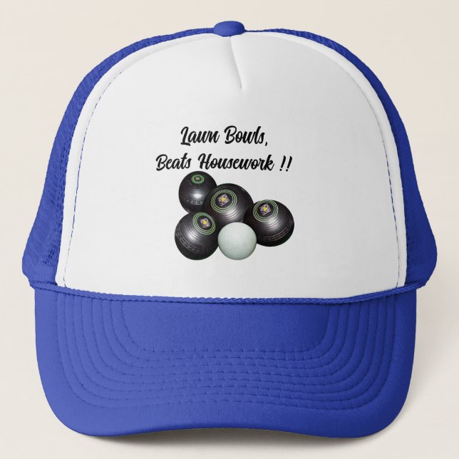 Casquette Pelouse Bowls Beats Ménage Drôle, Truckers Casquet (Devant)