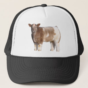 Casquette pelucheux de camionneur de vache