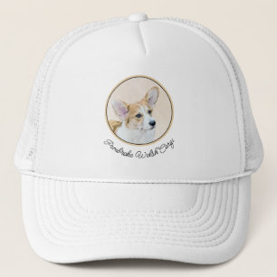Casquette Pembroke Welsh Corgi Peinture - Art Chien original