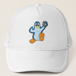 Casquette Penguin en tant que joueur de handball avec Handba