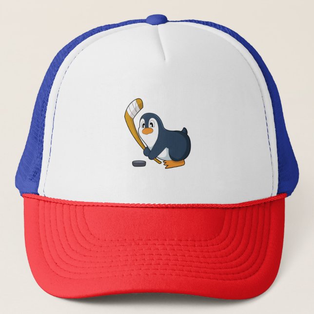 Casquette Penguin Hockey sur glace bâton de hockey sur glace (Devant)