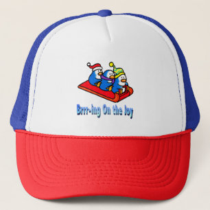 Casquette Penguins Dormir Hiver Vacances Scène