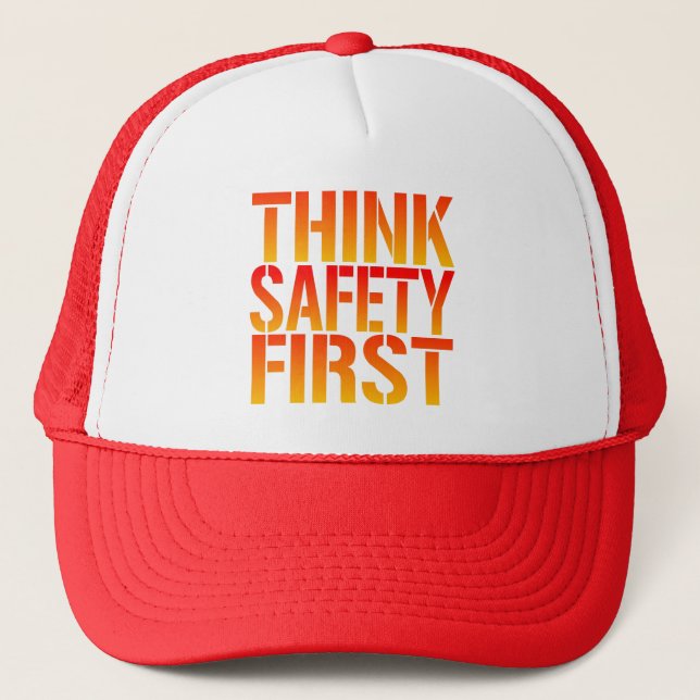 Casquette Pensez d'abord à la sécurité (Devant)