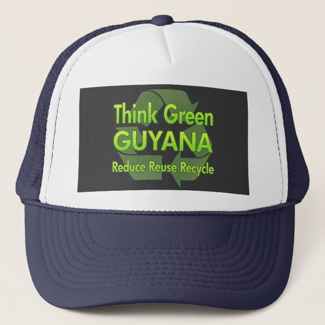 Casquette Pensez la Guyane verte (Devant)
