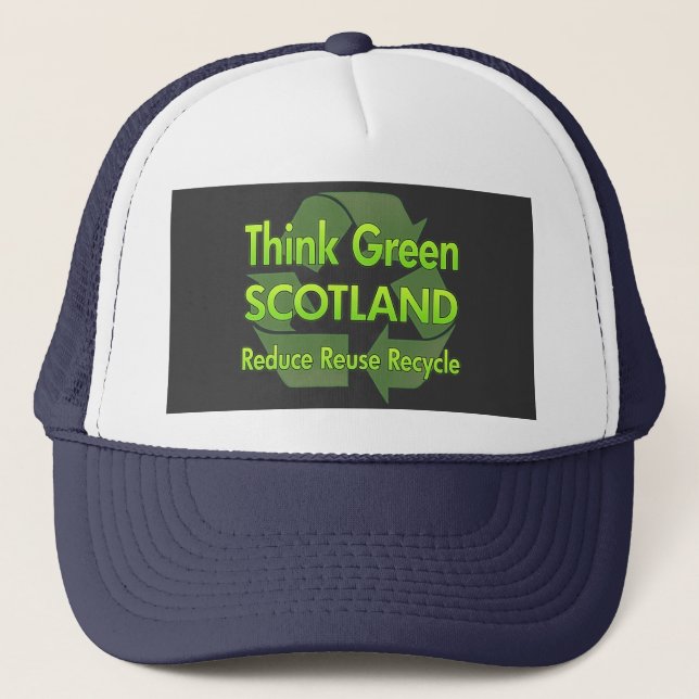 Casquette Pensez l'Ecosse verte (Devant)