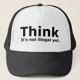 Casquette Pensez que ce n'est pas vitesse illégale pourtant