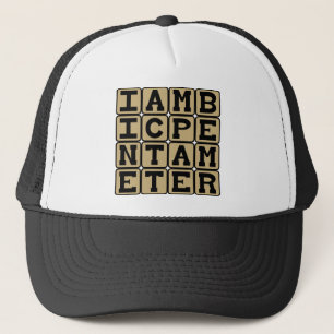Casquette Pentamètre iambique, schéma de sonnet