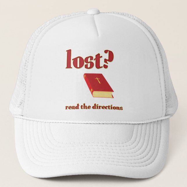 Casquette Perdu ? Lisez la Bible des directions (Devant)
