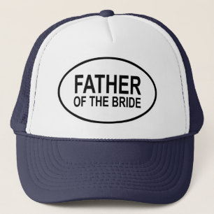Casquette Père de la jeune mariée épousant l'ovale