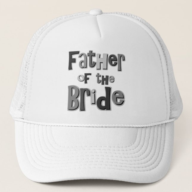 Casquette Père du gris de jeune mariée (Devant)