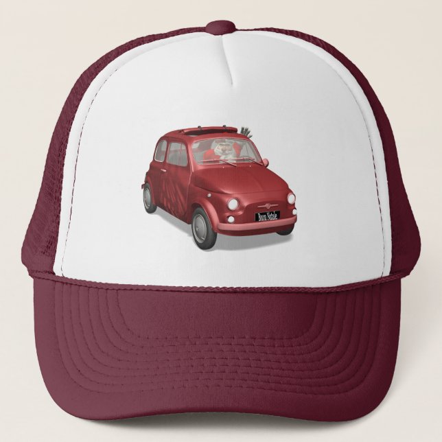 Casquette Père Noël À Fiat 500 (Devant)