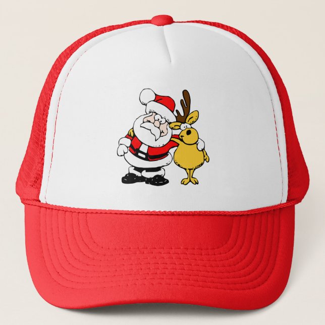 Casquette Père Noël avec le cerf (Devant)