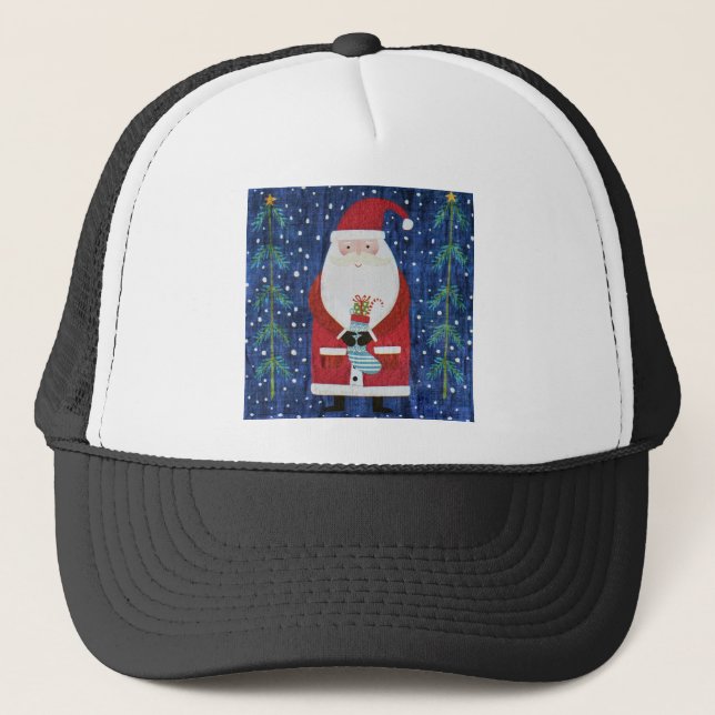 Casquette Père Noël avec stockage (Devant)