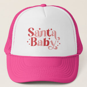 Casquette Père Noël Baby - Typographie de Noël rétro