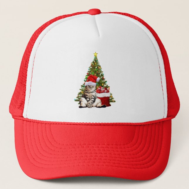Casquette Père Noël Cat (Devant)