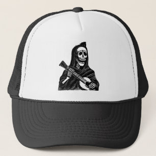 Casquette Père Noël Muerte avec la guitare circa les anné