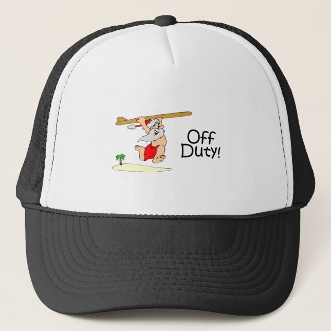 Casquette Père Noël qui n'est pas de service (surfer) (Devant)