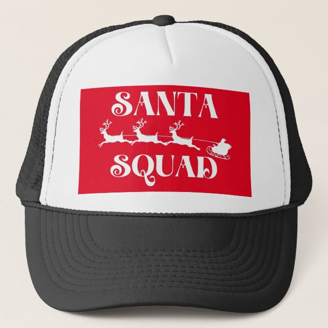 Casquette Père Noël Squad Noël (Devant)