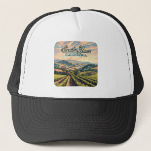 Casquette Père Noël Ynez California Vineyard Winery Retro