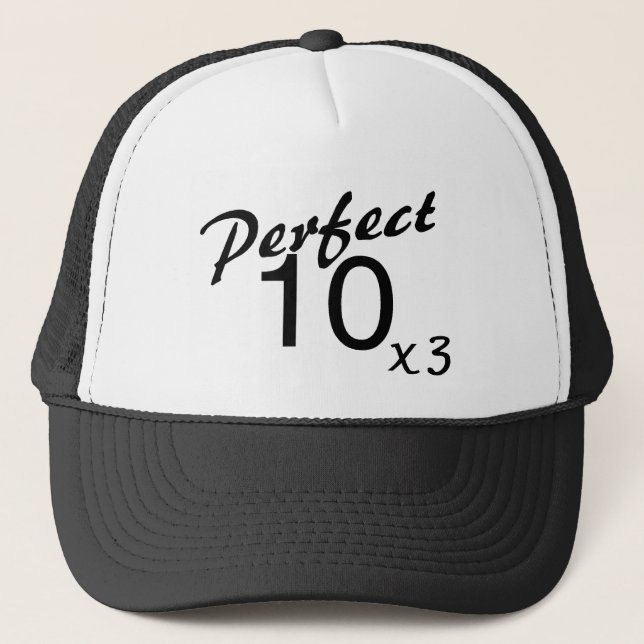 Casquette Perfectionnez 10 x3 (Devant)