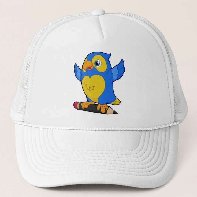 Casquette Perroquet au crayon (Devant)
