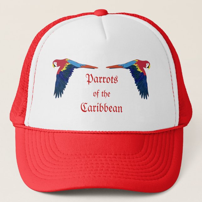 Casquette Perroquets des Caraïbe (Devant)