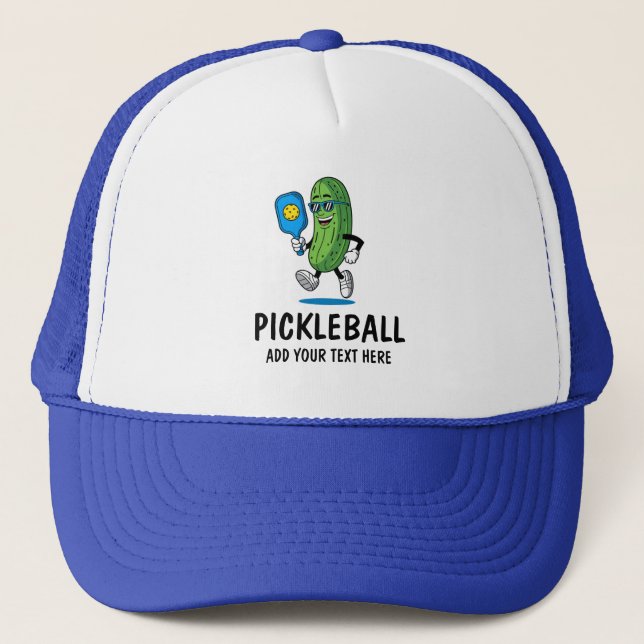 Casquette Personalized Cute Pickle Playing Pickleball Funny (Devant)