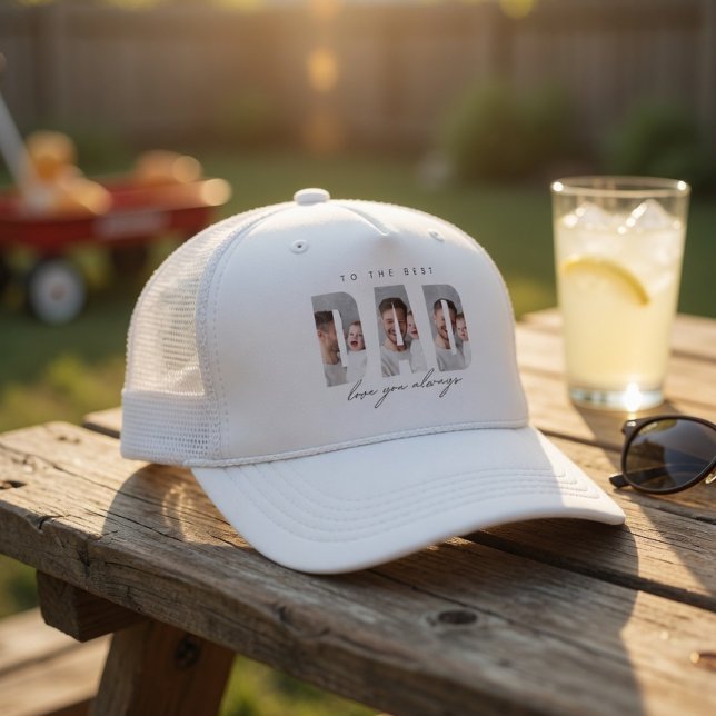 Casquette Personalized Dad Photo Hat | Best Dad Ever Custom  (Créateur téléchargé)