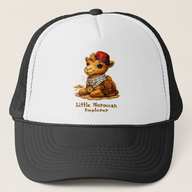 Casquette Personalized Little Moroccan Explorer Camel – Cute (Devant)