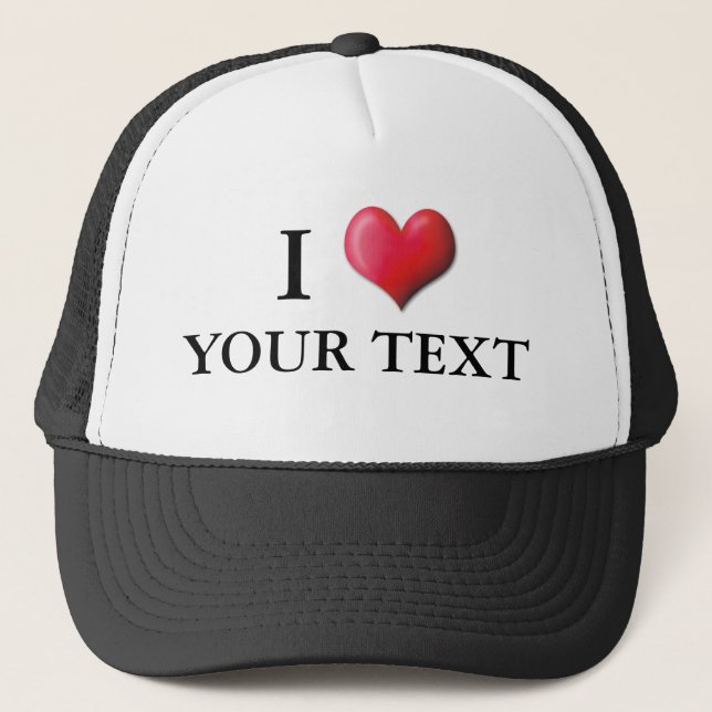 Casquette personnalisable 0001 de coeur d'I (Devant)