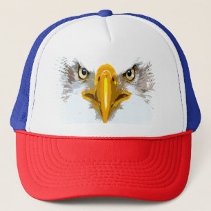 Casquette Personnalisable Blue Red Eagle Head Pop Art
