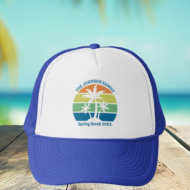Casquette Personnalisable Ile tropicale Trip Palm Trees (Créateur téléchargé)