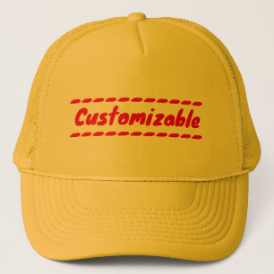 Casquette Personnalisable jaune et rouge