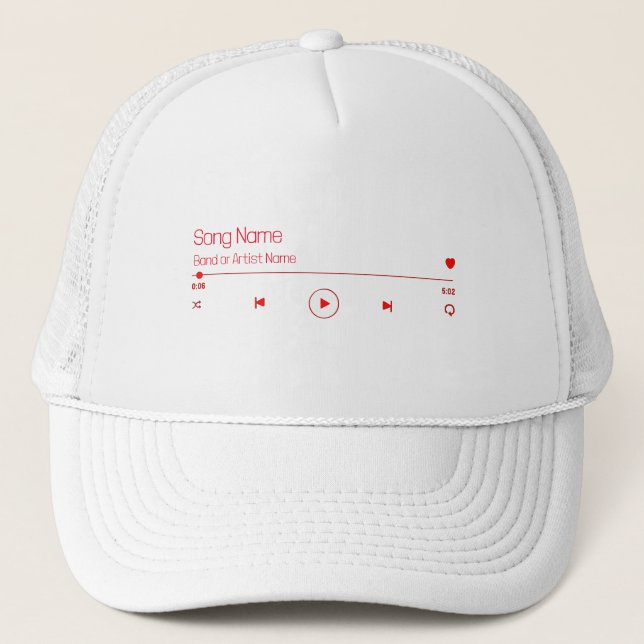 Casquette Personnalisable votre musique préférée (Devant)