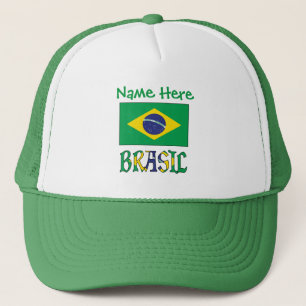 Casquette Personnalisation de Bandeira do Brasil e Brasil Gr