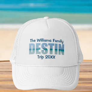 Casquette Personnalisé Destin Beach Trip Famille de jumelage