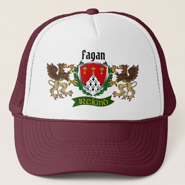 Casquette Personnalisé du Bouclier irlandais Fagan (Devant)