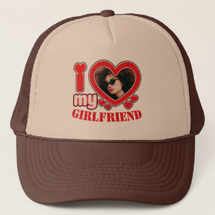 Casquette Personnalisé J'aime ma petite amie Texte photo