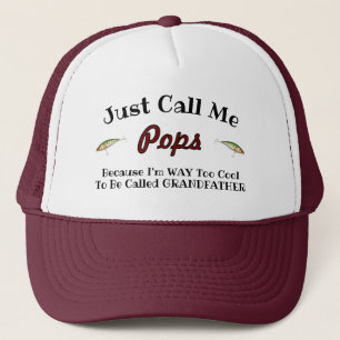 Casquette Personnalisé Trop Cool Pour Être Grand-Père Pêche