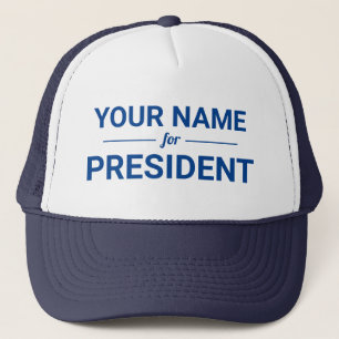 Casquette Personnalisé Votre nom pour Président Couleurs per