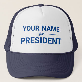 Casquette Personnalisé Votre nom pour Président Couleurs per