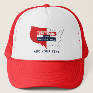 Casquette personnalisée de la carte des États-Unis