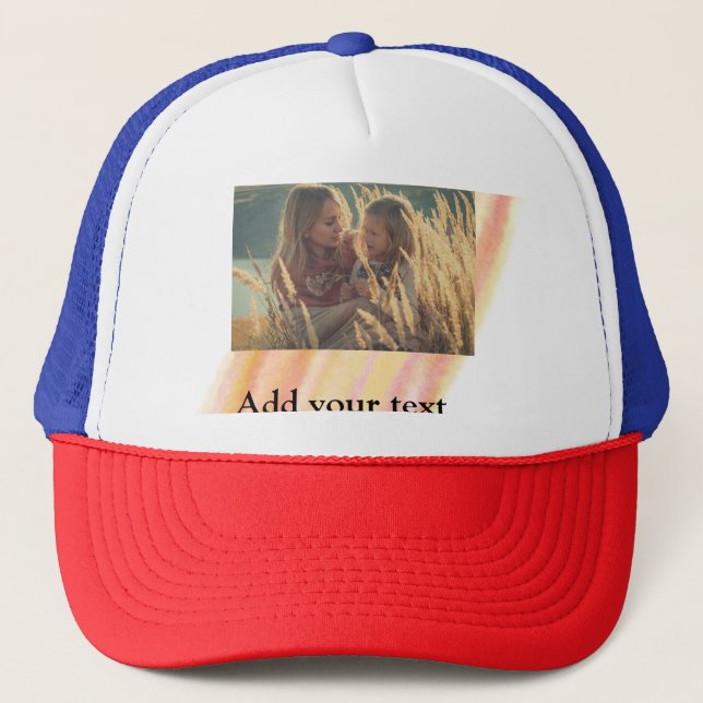 Casquette personnaliser ajouter votre photo noël eau personn (Devant)