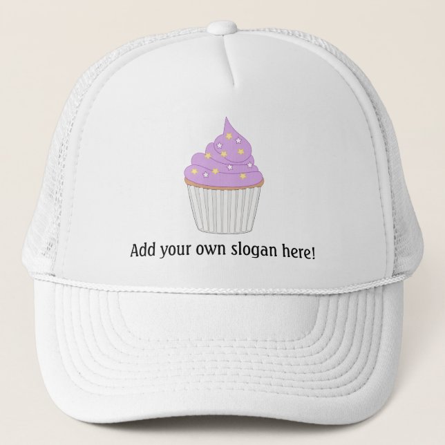 Casquette Personnaliser de ce graphique Lilac Cupcake (Devant)