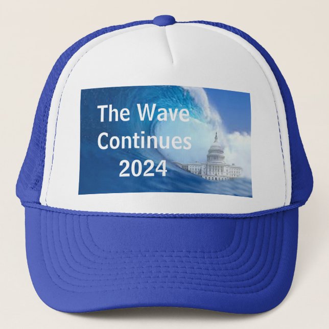 Casquette Personnaliser de l'élection Blue Wave 2024 (Devant)