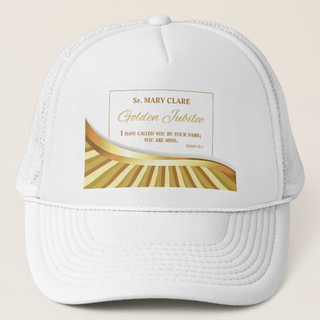 Casquette Personnaliser, Jubilé d'or de la vie religieuse, (Devant)