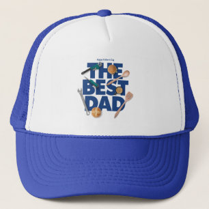Casquette Personnaliser la Fête des pères heureuse   Le meil