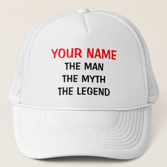 Casquette Personnaliser le mythe de l'homme légende casquett (Devant)